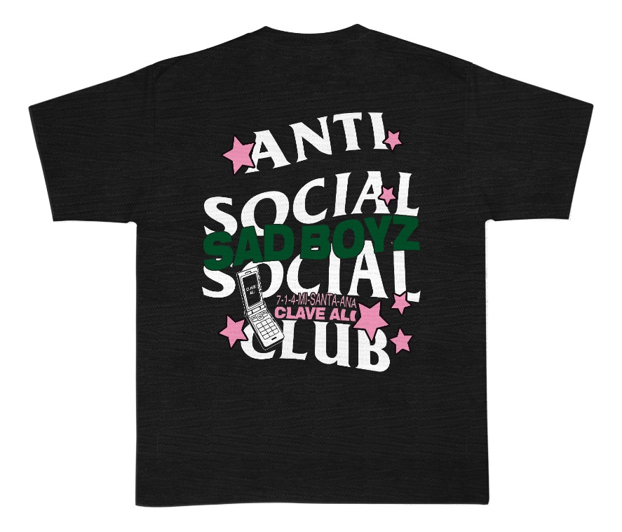 Playera Anti Social Club clave ali (S)